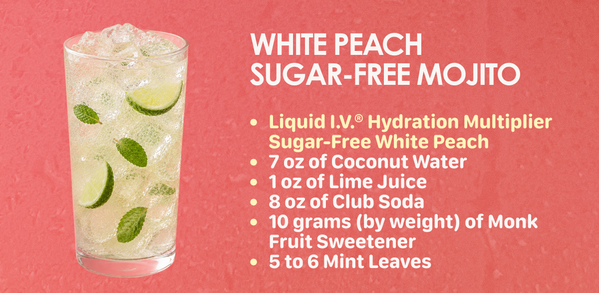 White Peach Sugar-Free Mojito