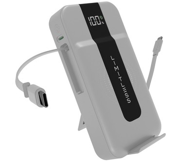 Limitless 15,000mAh & 15W Wireless Charge Power Bank w/AC Plug & Cables