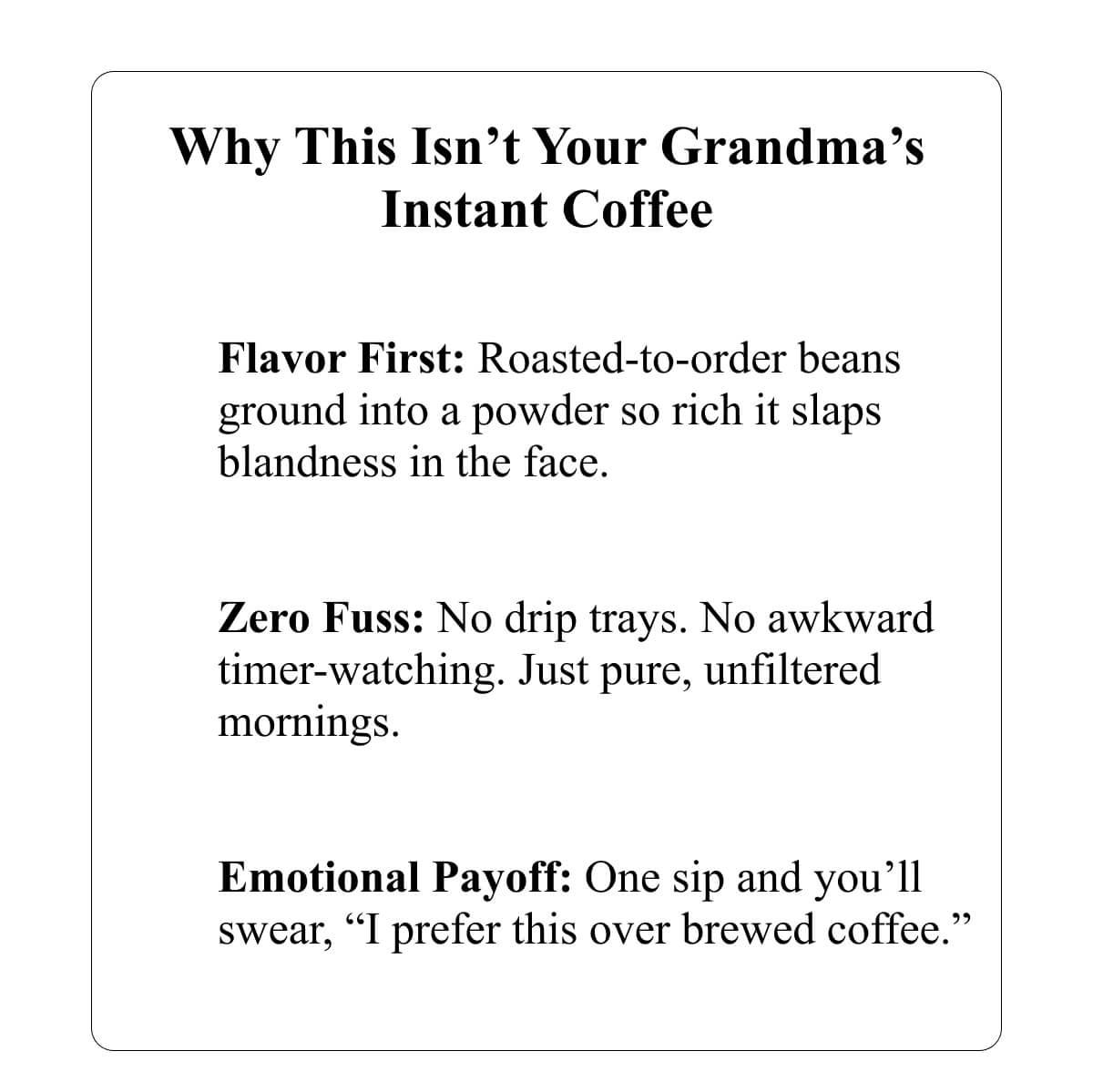Why This Isn’t Your Grandma’s Instant Coffee