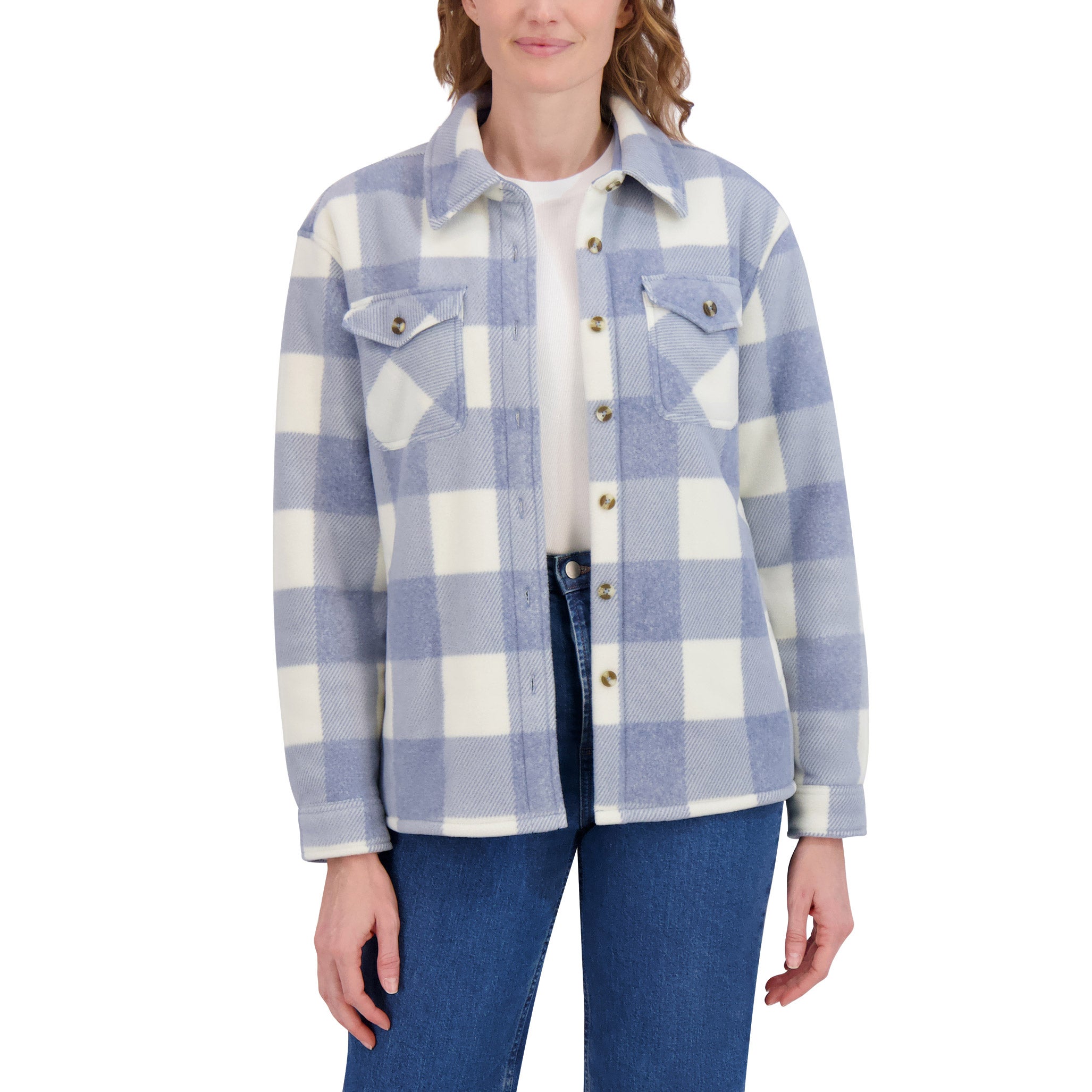 SAGE Women's Plush Shirt Jacket