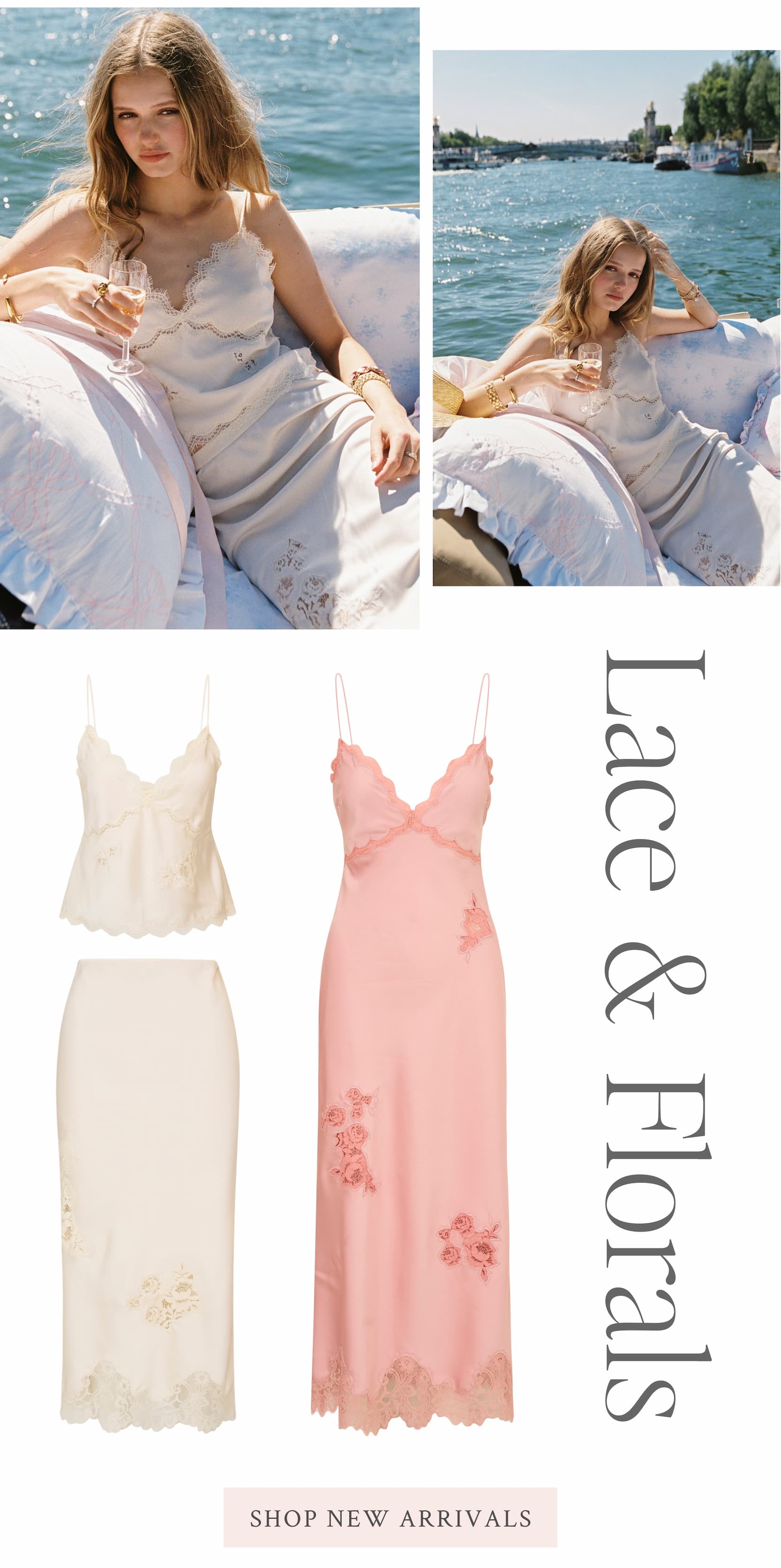 Lace & Florals  <SHOP NEW ARRIVALS>