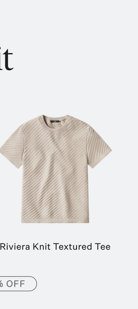 Riviera Knit Textured Tee