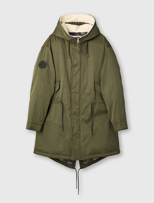 Khaki portland parka