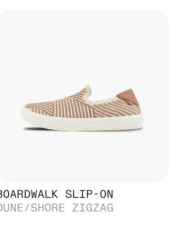 Boardwalk Slip-on Dune/Shore Zigzag