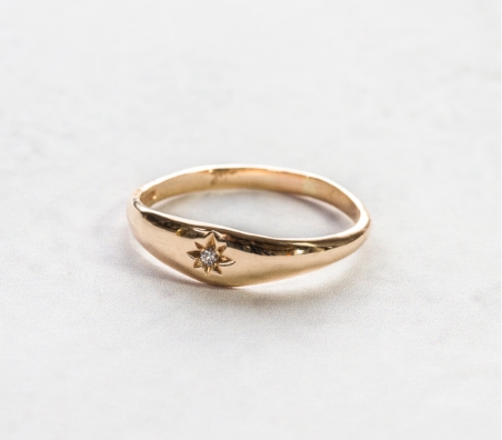 Shop North Star Tiny Signet Ring