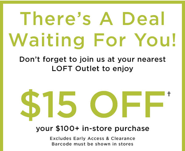 Welcome to LOFT Outlet!