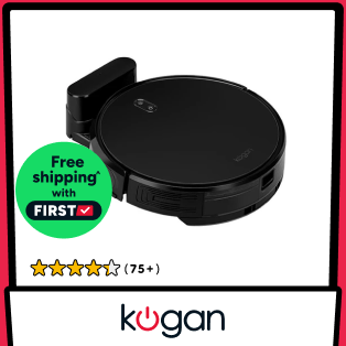 Kogan SmarterHome™ LX14 Laser Robot Vacuum Cleaner and Mop (Black) Product Image
