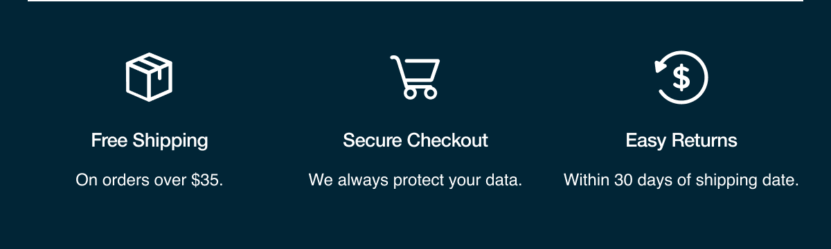 Free Shipping - Secure Checkout - Free Returns