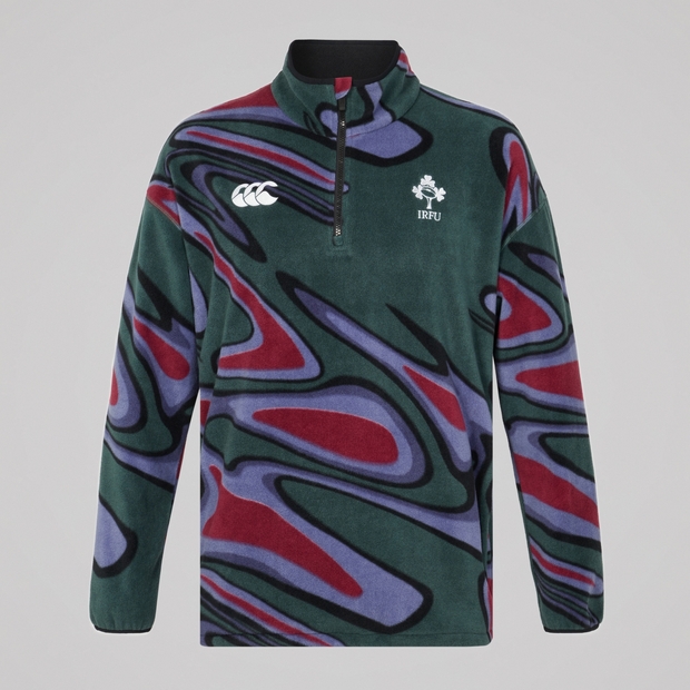 Adult Unisex Ireland Retro Fleece Green/Purple
