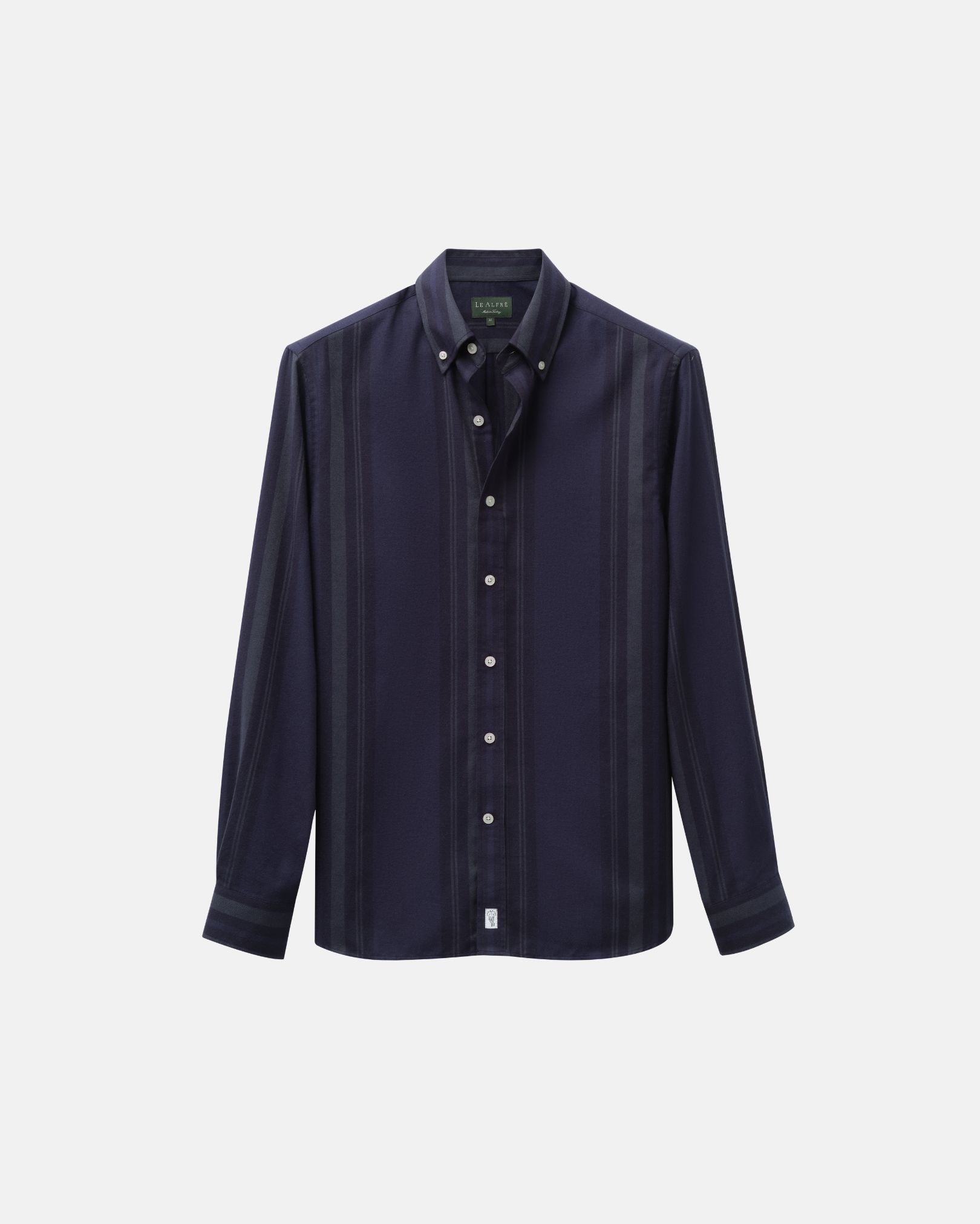 Image of Vertical Stripe Blackwatch Flannel Shirt