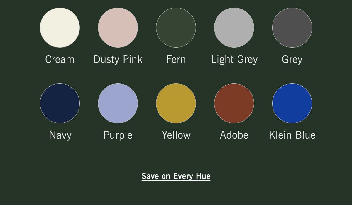 Save on Every Hue