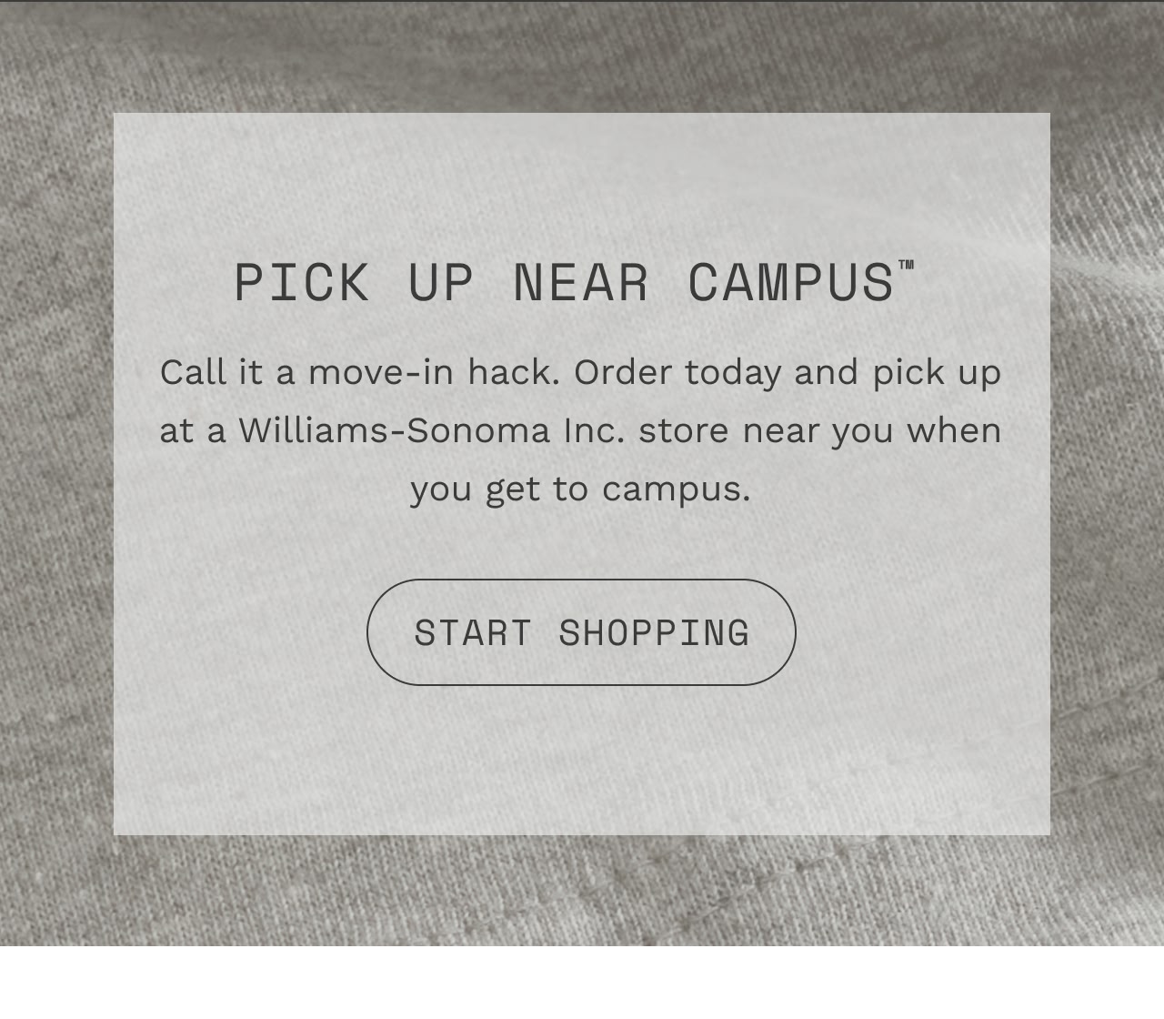 PICK UP NEAR CAMPUS
