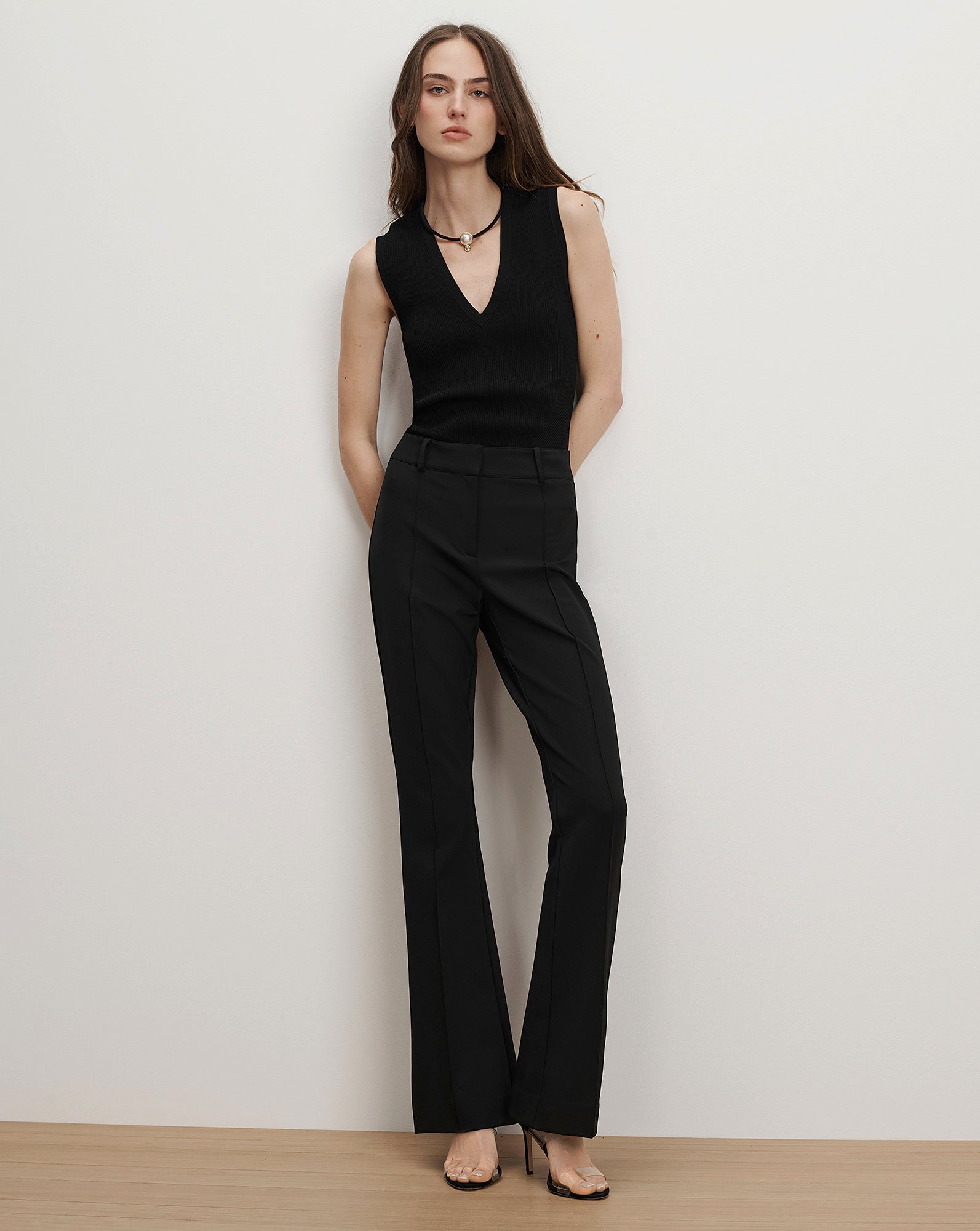Image of Hibiscus Slim-Flare Pant