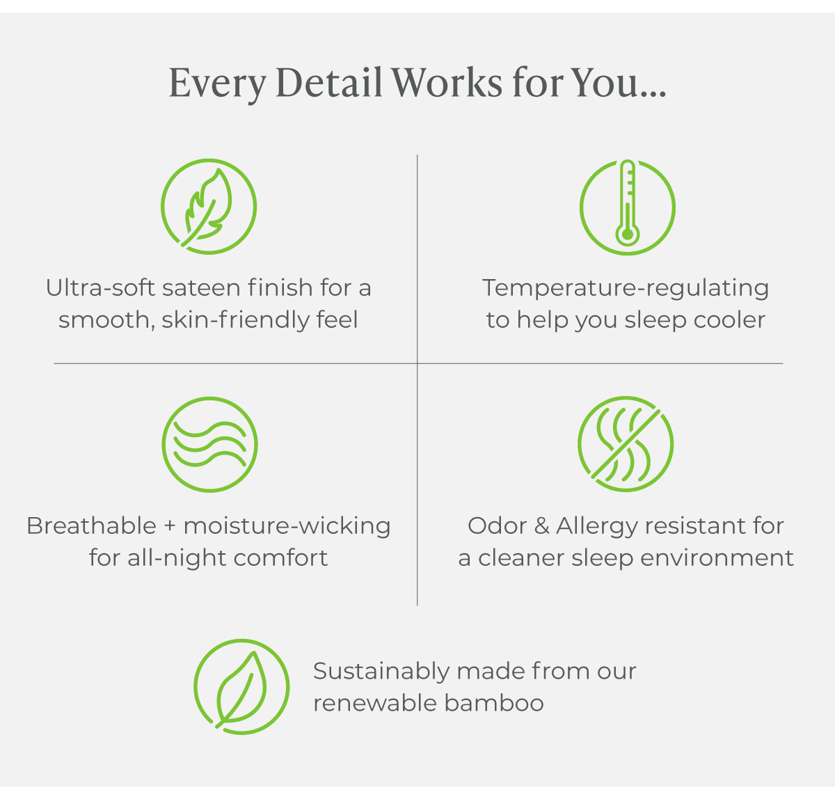 Every Detail Works for You…