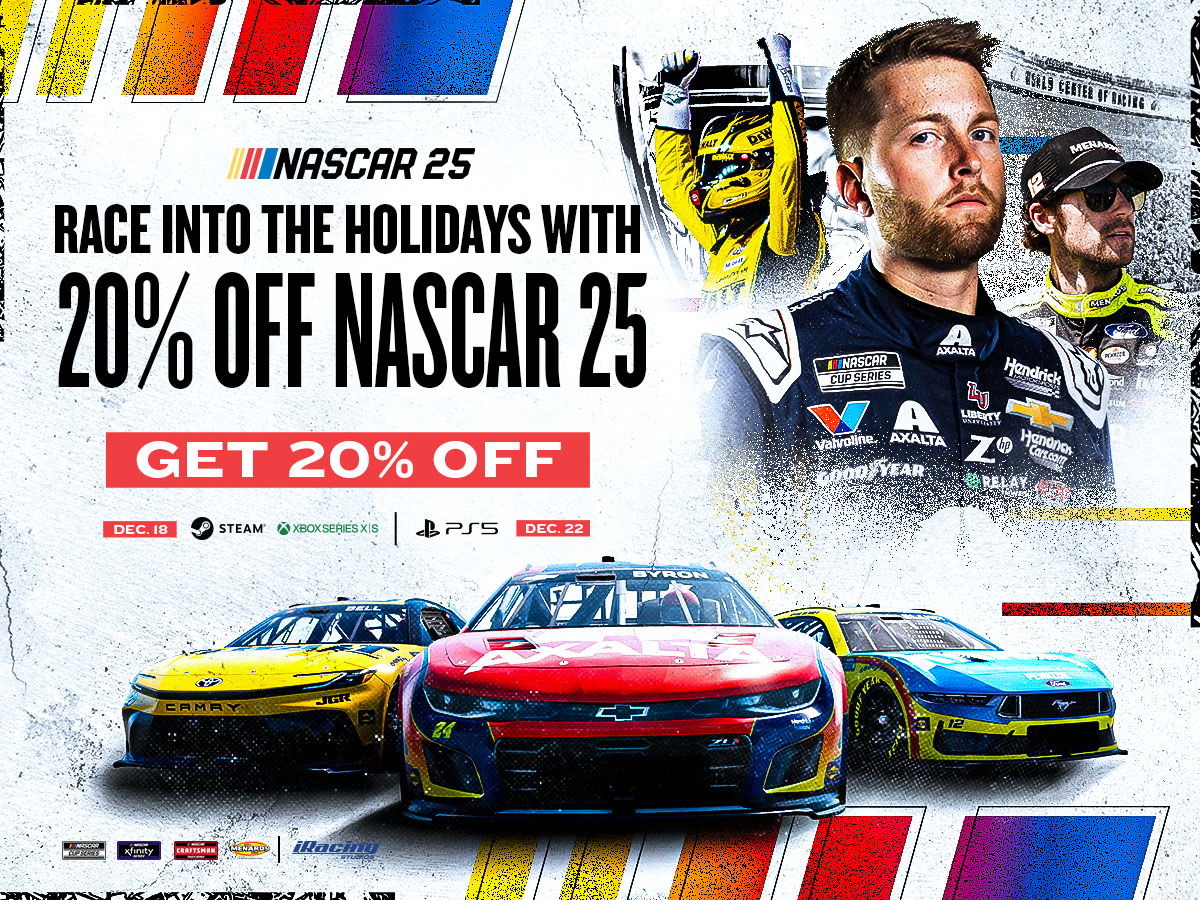 NASCAR 25 | Race Into The Holidays with 20% Off NASCAR 25 | Get 20% Off