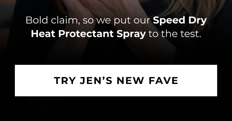 Bold claim, so we put our Speed Dry Heat Protectant Spray to the test. - LEARN MORE