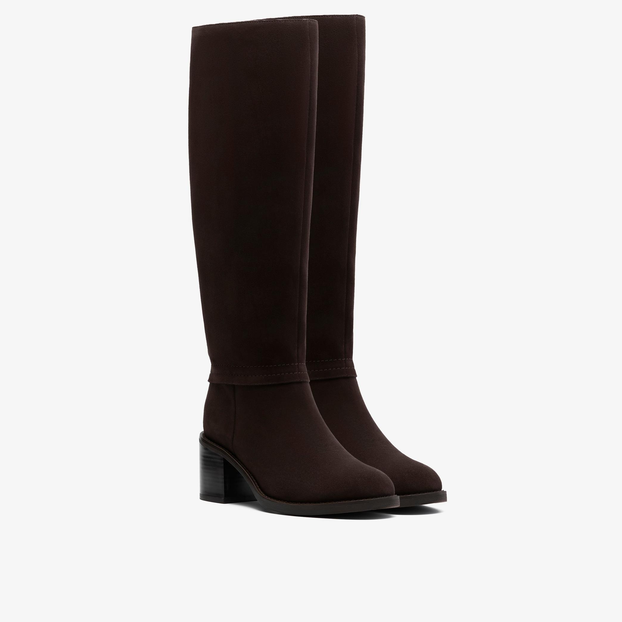 Shop Chamberly Hi Dark Brown Suede