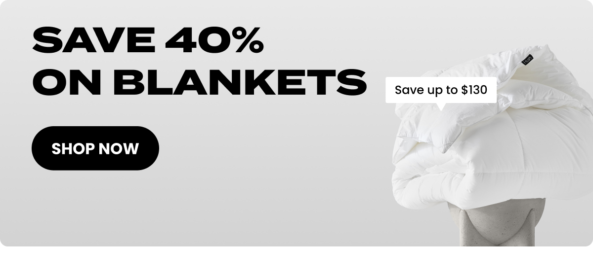 Save 40% on blankets