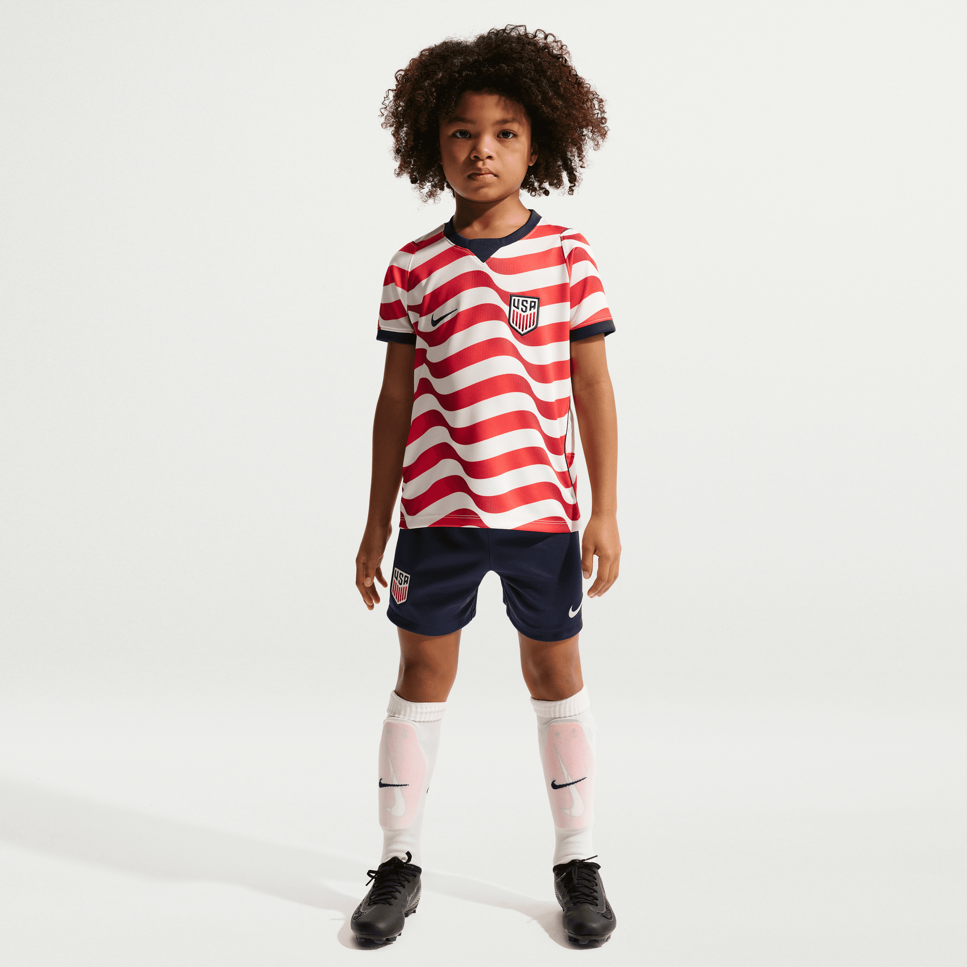 Image of Nike Child Unisex USMNT Stadium Home Dri-FIT Soccer Mini Kit 2026