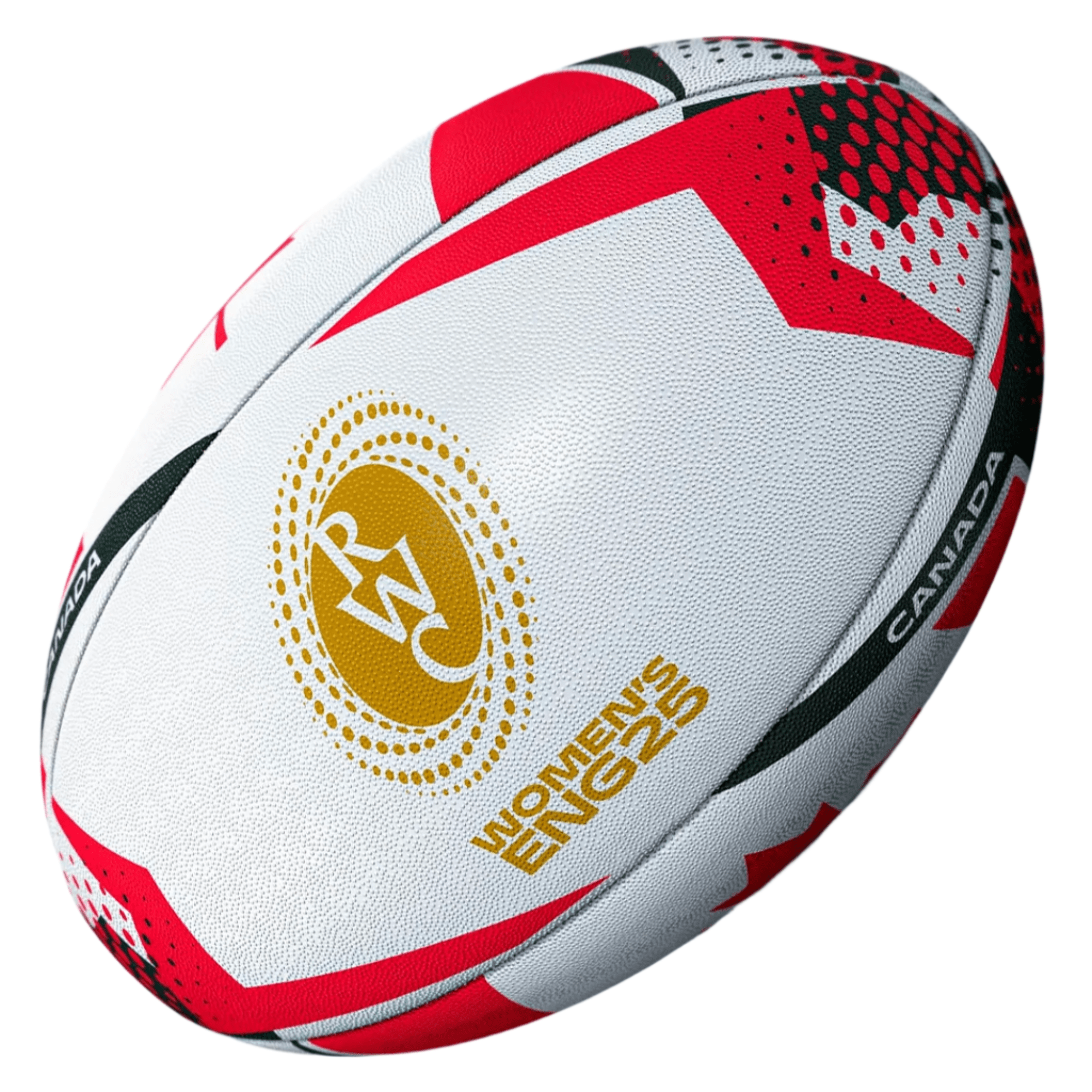 Image of Women's Rugby World Cup 25 Canada Team Ball by Gilbert