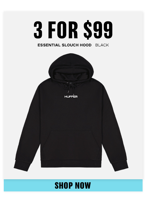 ESSENTIAL SLOUCH HOOD300 BLACK