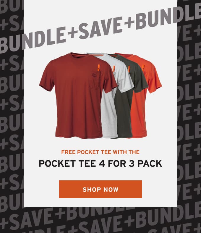 Pocket Tee 4 for 3 Pack
