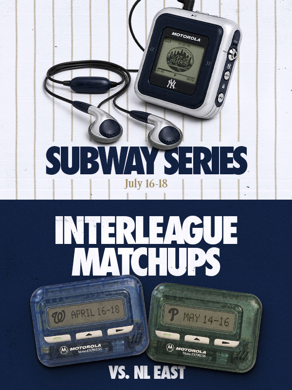 Subway Series: July 16-18 vs. NYM | Interleague Matchups | vs. NL East: April 16-18 vs. WSH, May 14-16 vs. PHI