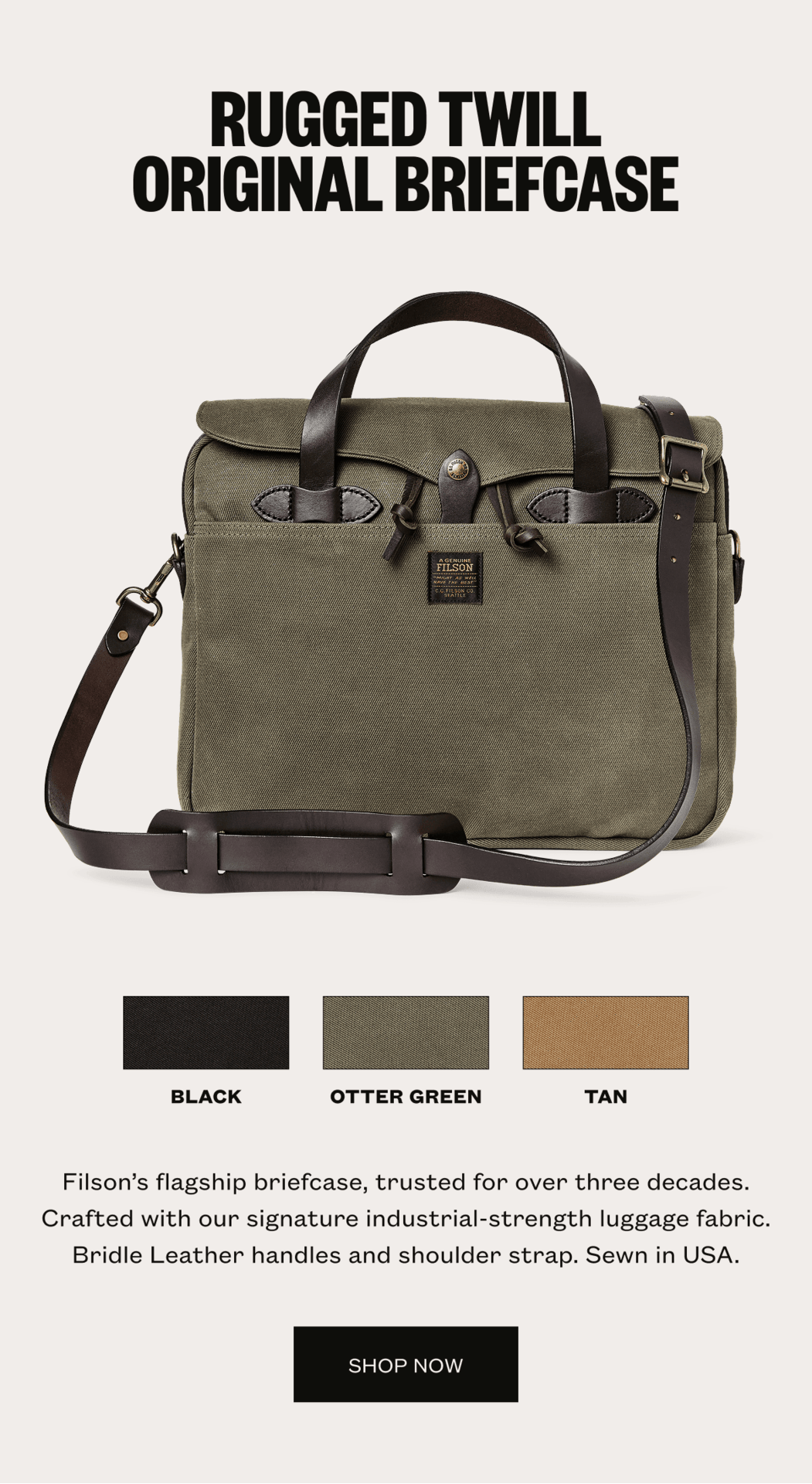 Rugged Twill Original Briefcase