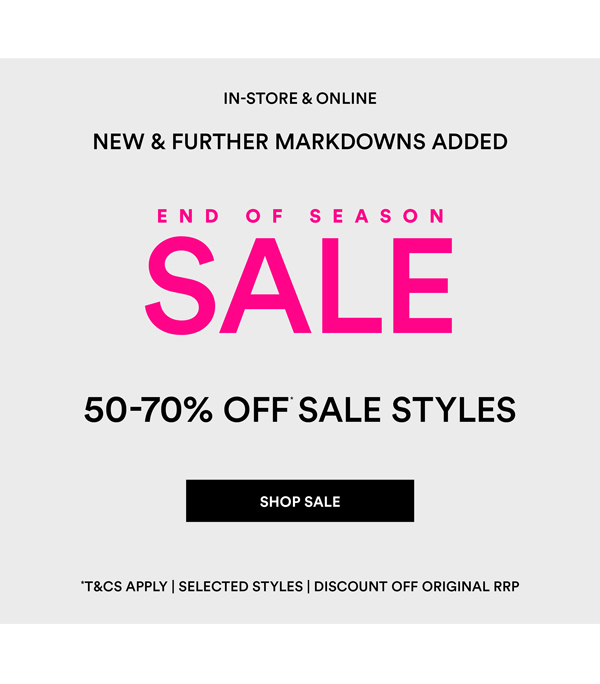 Shop End of Season Sale*