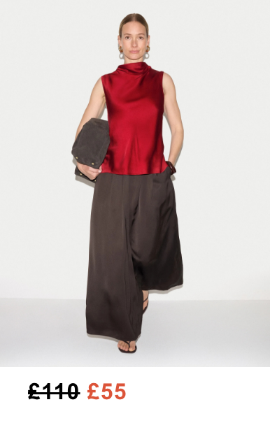 Sleeveless Cowl Neck Top