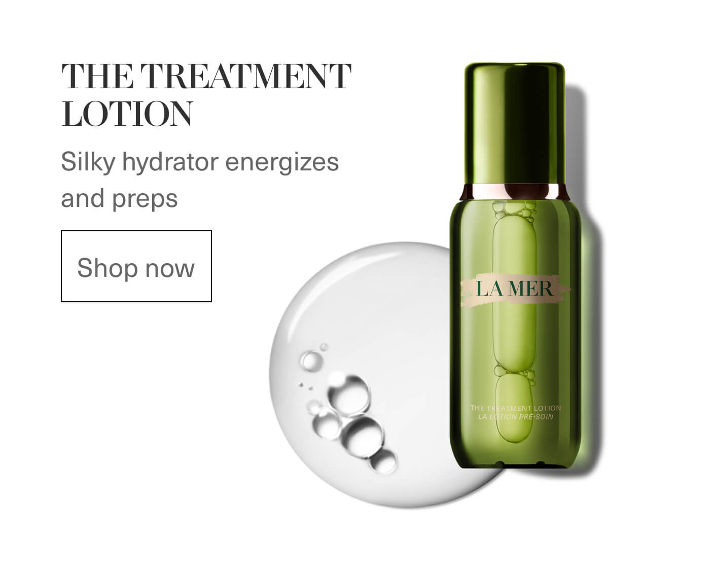 THE TREATMENT LOTION | silky hydrator energizes and preps | shop now
