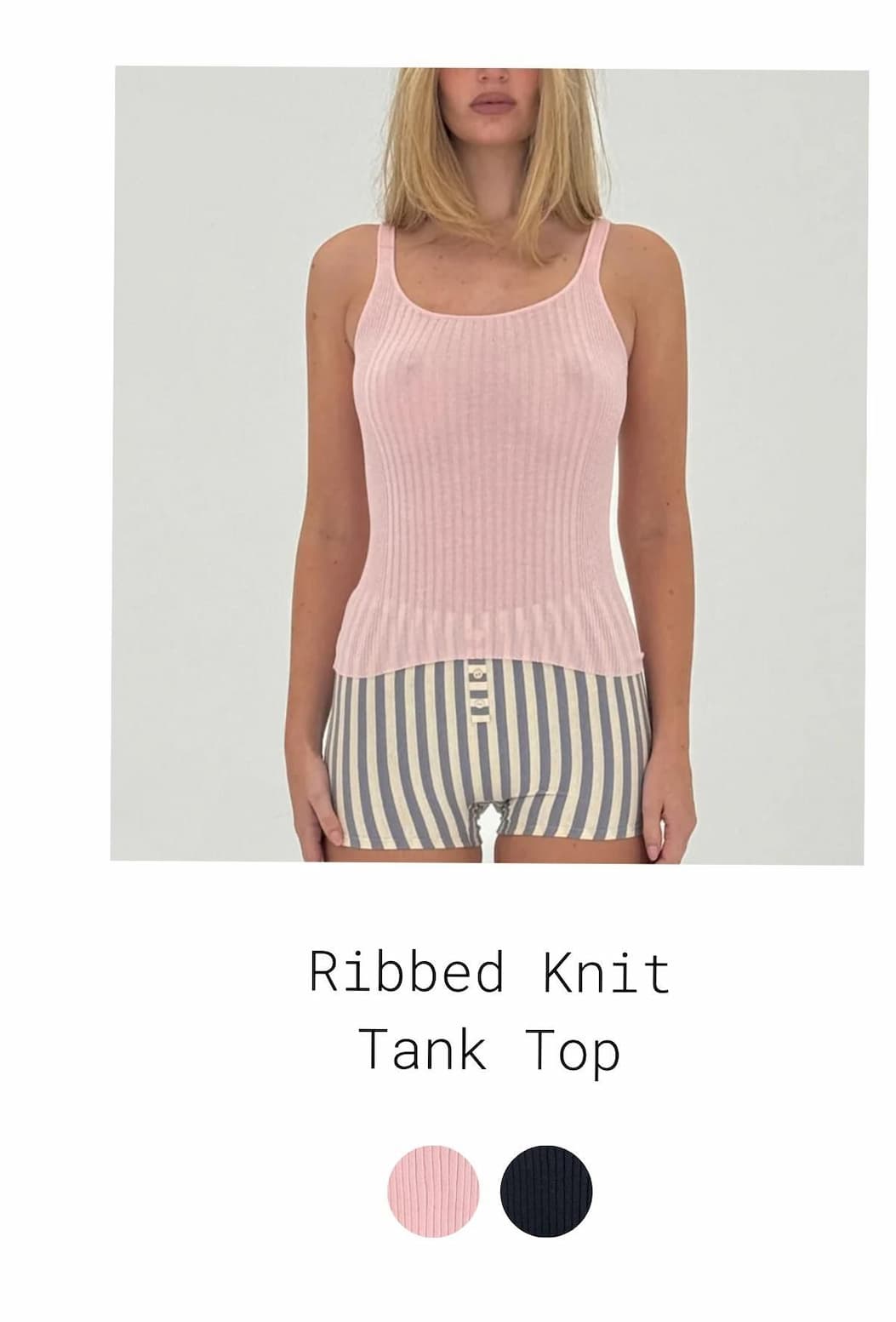 Ribbed Knit Tank Top
