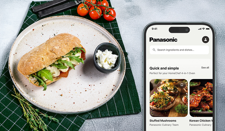 Scan the QR code of the Panasonic Kitchen+ App.