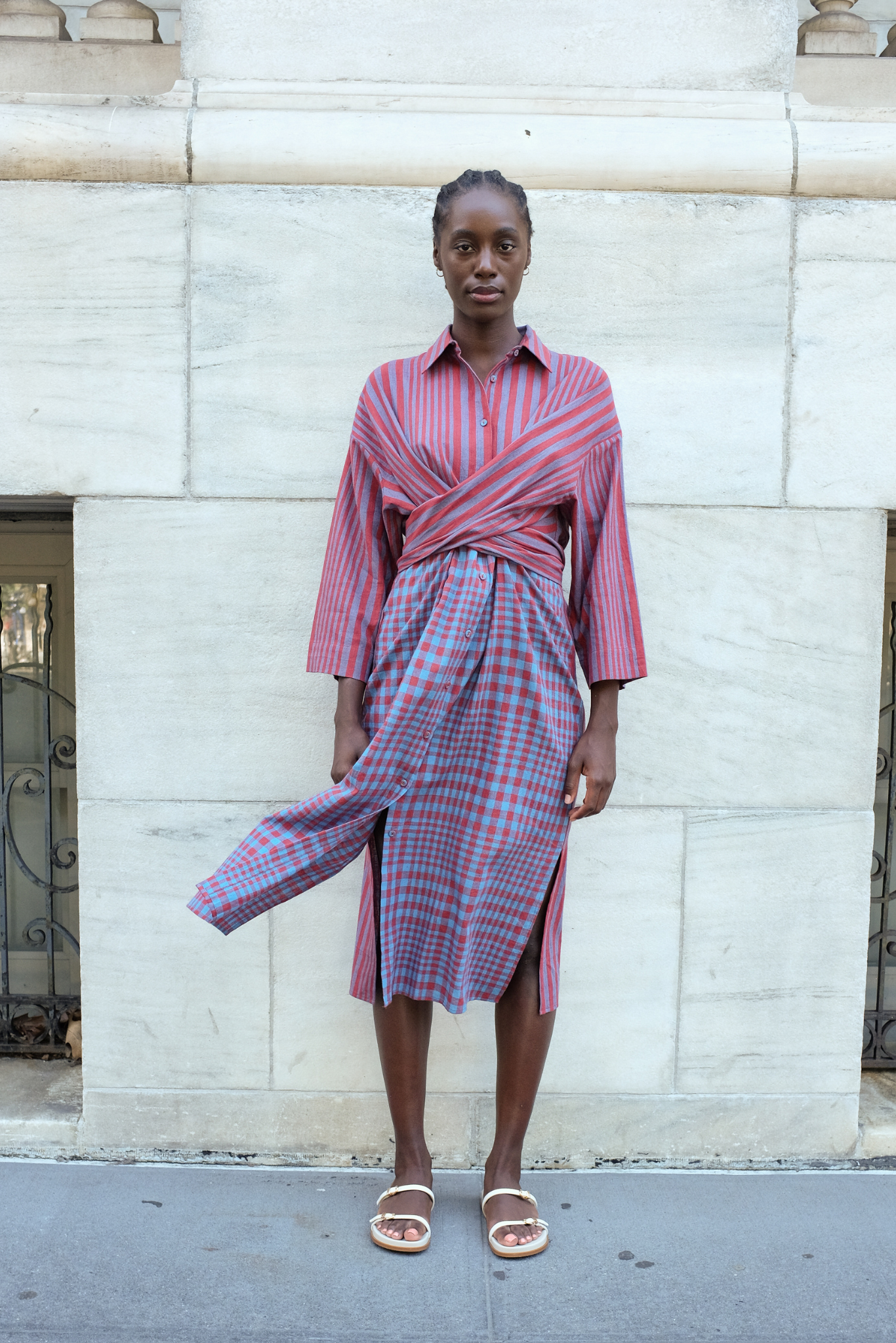 Image of ALEXANDRA SHIRT DRESS | BEACON STRIPE X CHEX
