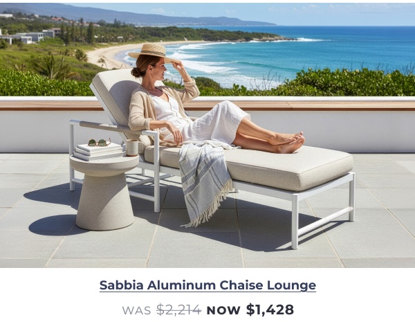 Sabbia Aluminum Chaise Lounge