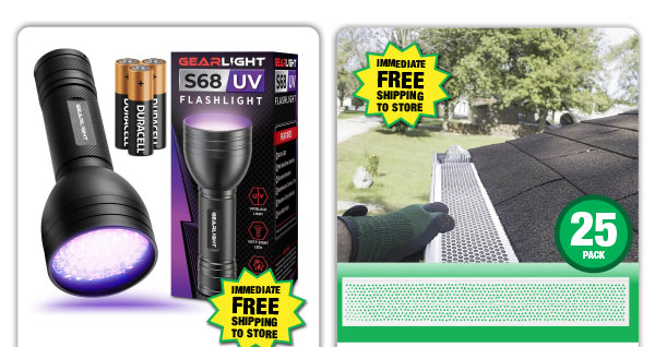 GearLight® UV Flashlight - ONLY $4.99 After Rebate*!