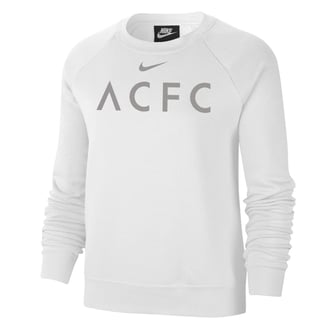 Angel City FC Nike Womens Wordmark White Varsity Crewneck