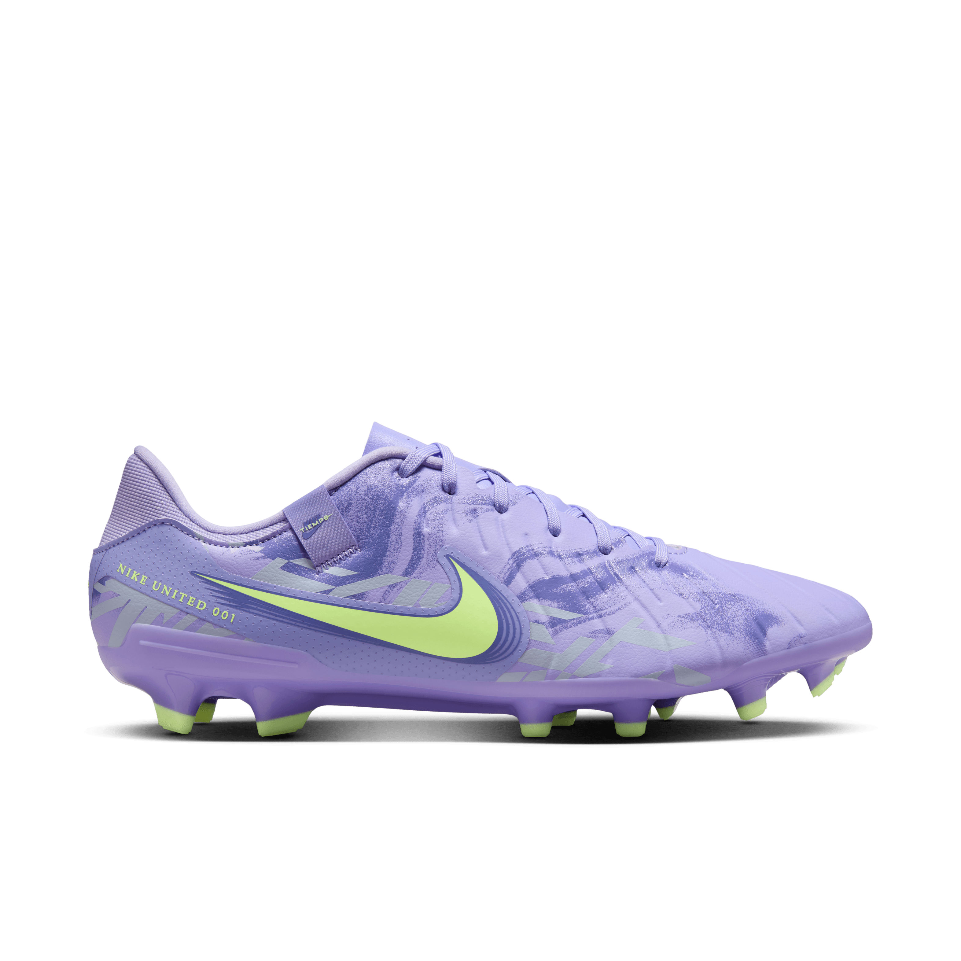 Image of Nike United Tiempo Legend 10 Academy-Purple Agate/Barely Volt