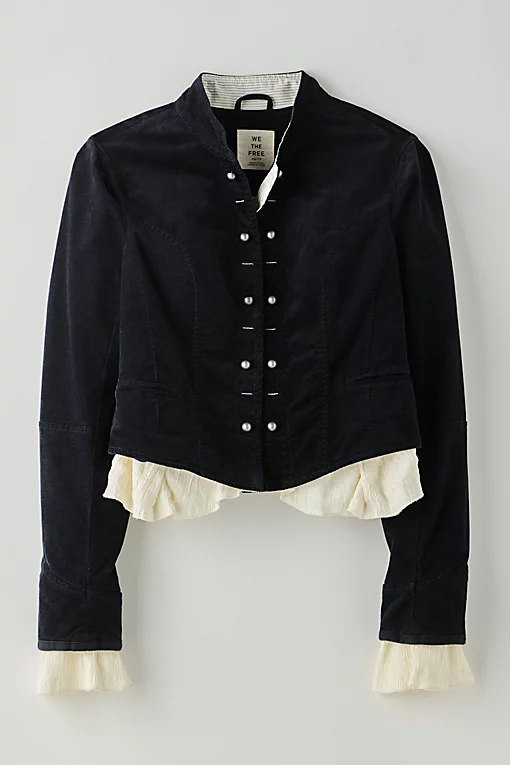 Cloud Nine Ruffle Cadet Jacket