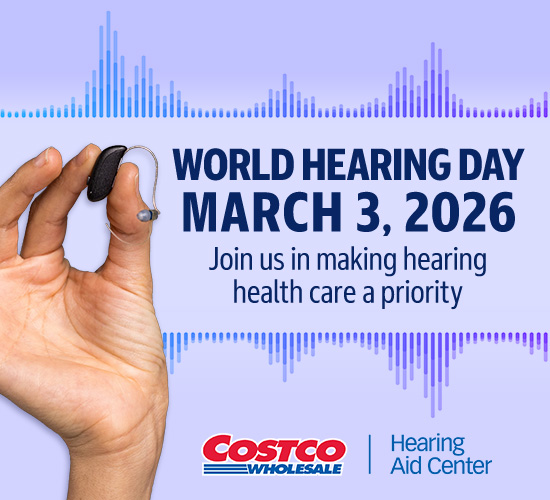 World hearing day. March 3, 2026. Join us making hearing health care a priority