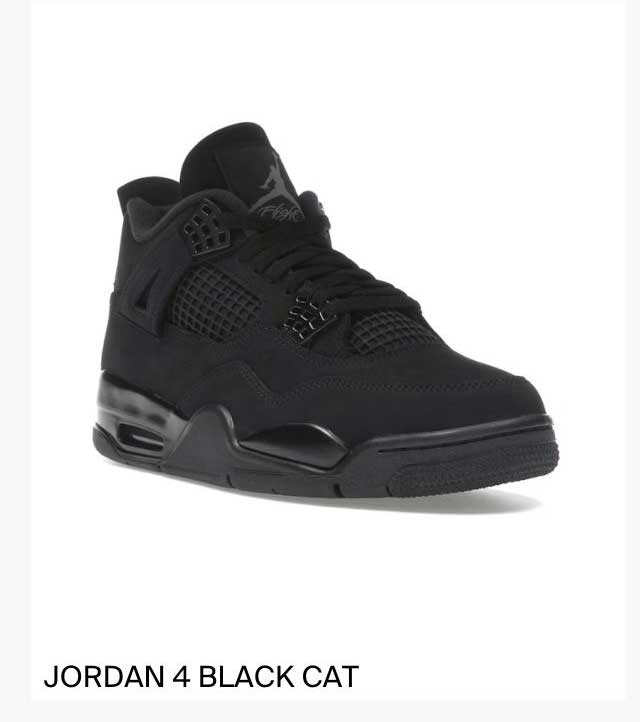 JORDAN 4 BLACK CAT