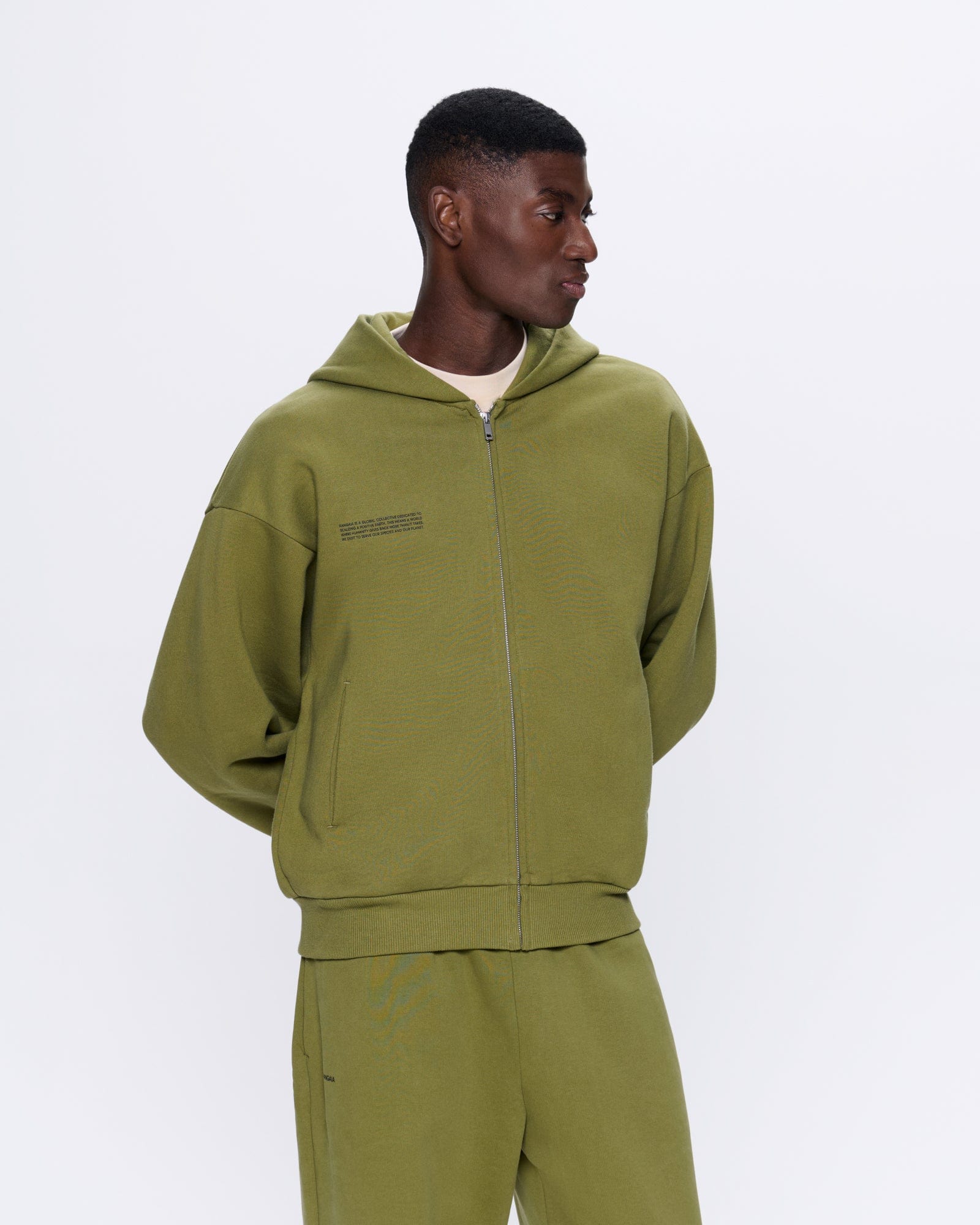 Image of Mens DNA Heavyweight Zipped Hoodie—highland green
