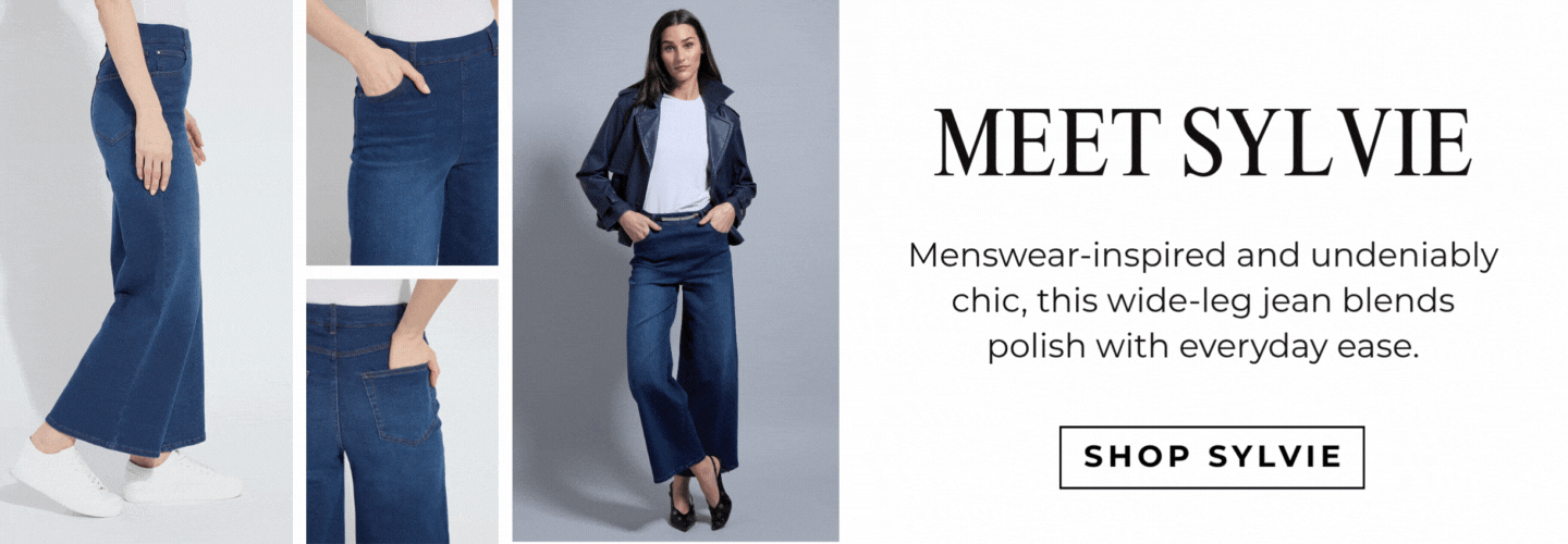 Sylvie Wide Leg Premium Denim (28 Inseam)