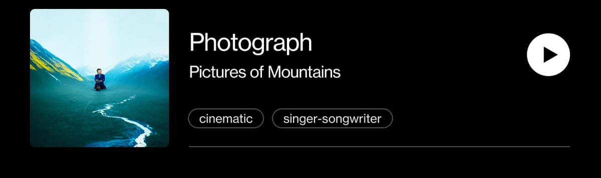 "Photograph" from the album Pictures of Mountains