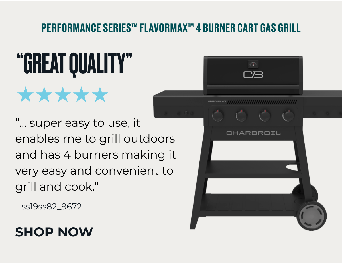 Performance Series™️ FlavorMax™️ 4 Burner Cart Gas Grill