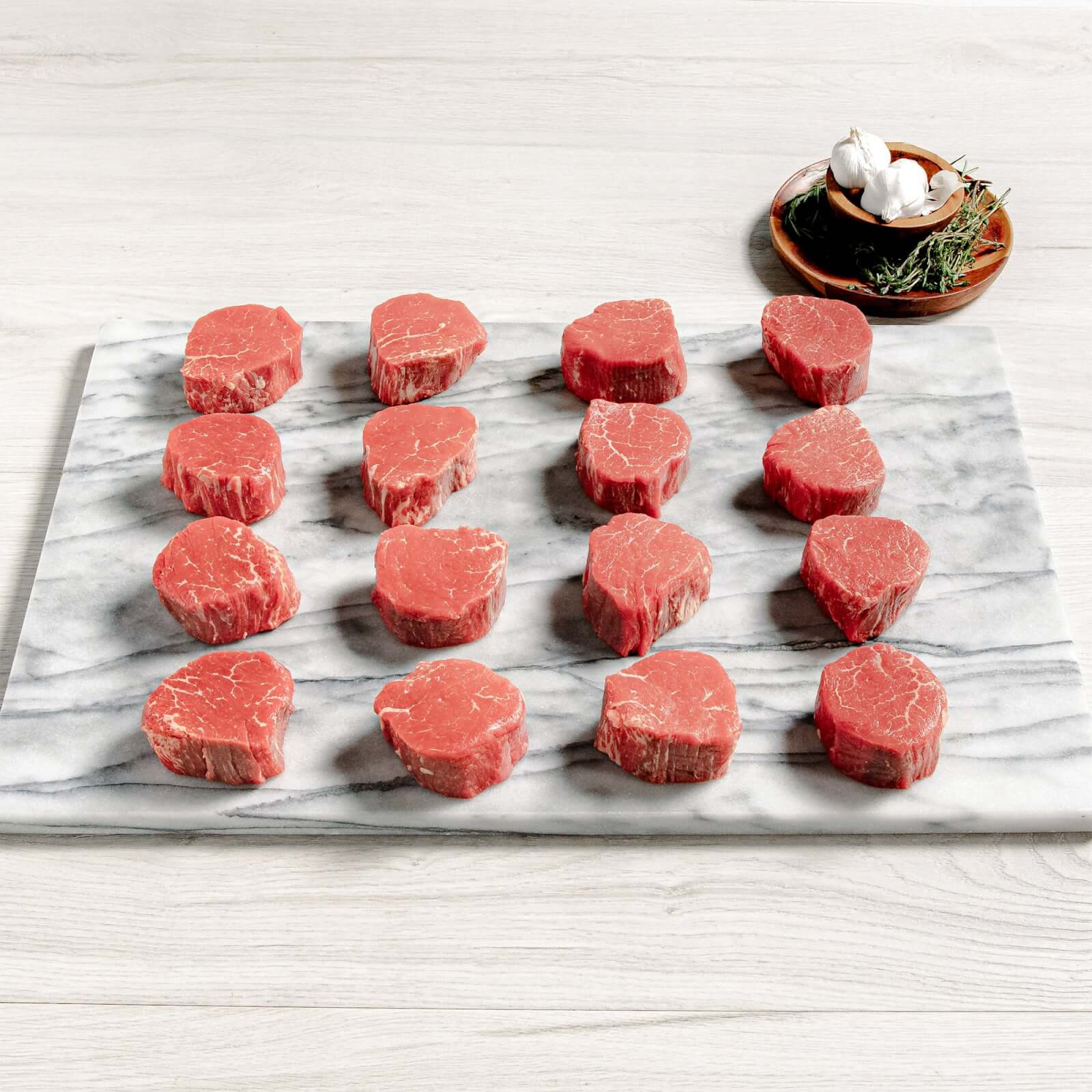 Rastelli’s USDA Choice Black Angus Filet Mignon (16/5 oz Per Filet Mignon), 16 Total Count, 5 lbs Total