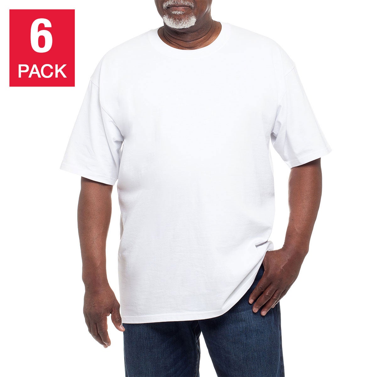 Kirkland Signature Men's Crew Neck Tee, 6-Pack
