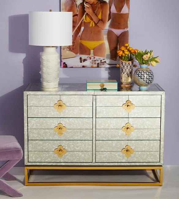 Delphine Six-Drawer Dresser
