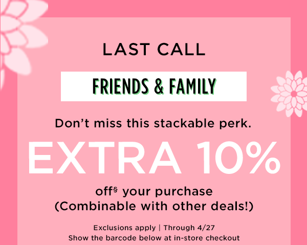 Extra 10% Off