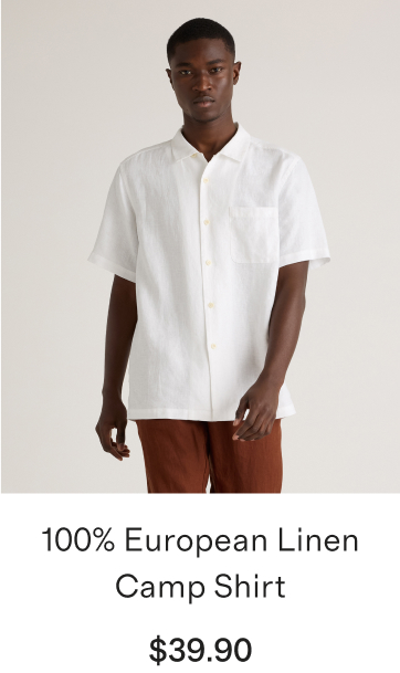 100% European Linen Camp Shirt